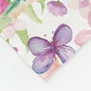 Flow - LONDEN - Grote Bloemen Fleece Deken