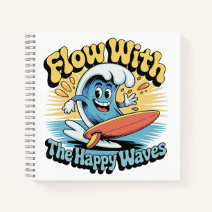 Flow Met De Gelukkige Golven Surf Journaal Notitieboek