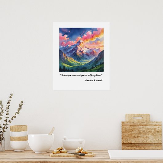 Flow met geloof poster (Keuken)