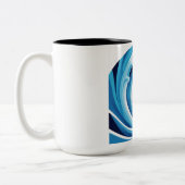Flow met geloof tweekleurige koffiemok (Links)