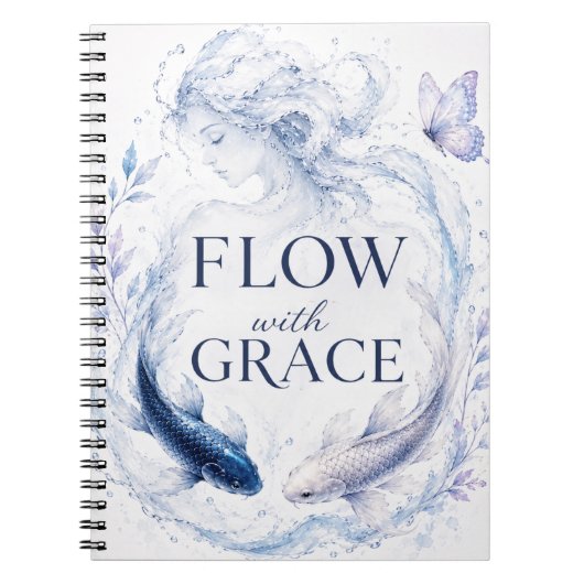Flow Met Grace Koi Vis Notitieboek (Voorkant)