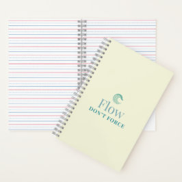 Flow, niet forceren Minimaal Motivatie Notitieboek