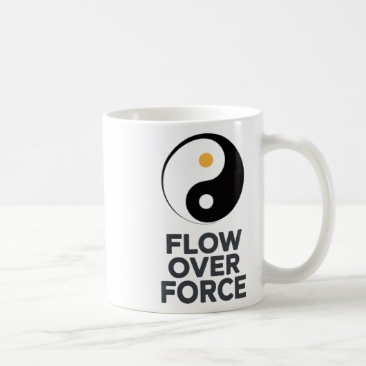 Flow Over Force Yin Yang Yoga Lance Kleding _2 Koffiemok (Rechts)