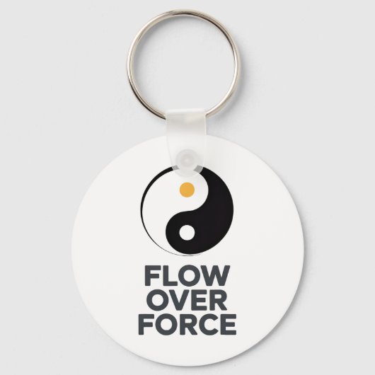 Flow Over Force Yin Yang Yoga Lance Kleding _2  Sleutelhanger (Voorkant)