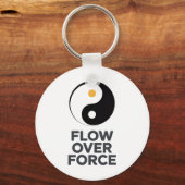 Flow Over Force Yin Yang Yoga Lance Kleding _2  Sleutelhanger (Voorkant)