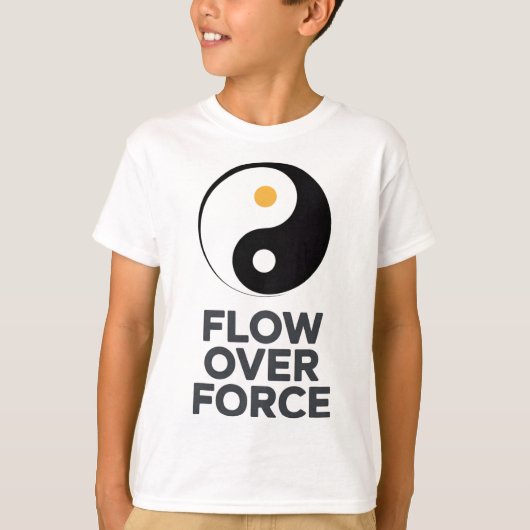 Flow Over Force Yin Yang Yoga Lance Kleding _2 T-shirt (Voorkant)