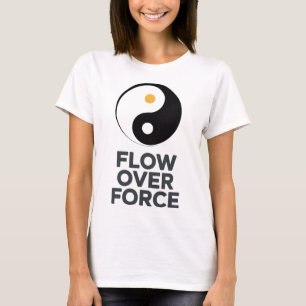 Flow Over Force Yin Yang Yoga Lance Kleding _2 T-shirt