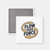 Flow Over Force Yin Yang Yoga Lance Kleding  Magneet (Voorkant / Achterkant)