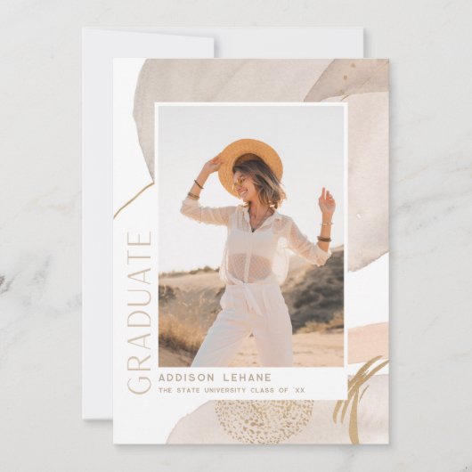 Flow | Photo Graduation Announcement & Invite Aankondiging (Voorkant)