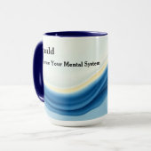 Flow State Fluid Motion Modern Designer Mok (Voorkant links)