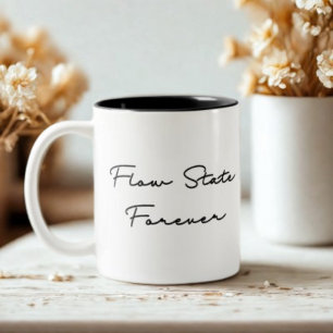 Flow State Forever-prijsopgave Tweekleurige Koffiemok