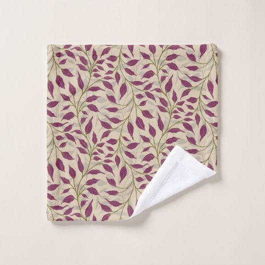 Flow van dansende bladeren Delicate Green Foliage Bad Handdoek (Wasdoekje)