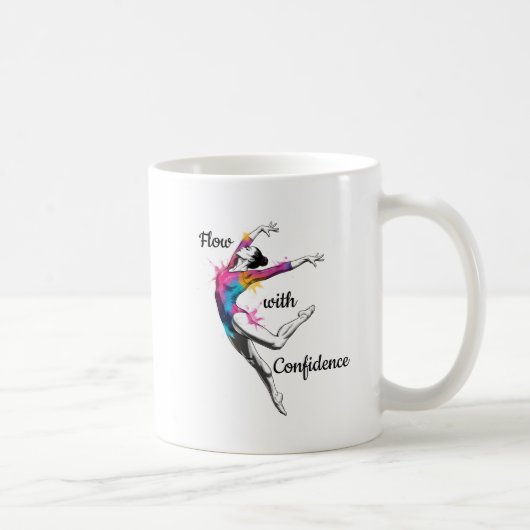 Flow with Confidence – Artistic Gymnastics Mug Koffiemok (Rechts)