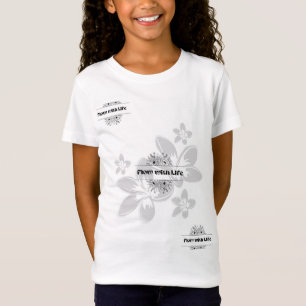Flow with Life - Kleurrijke typografie T-Shir T-shirt
