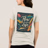 Flow with Life T-shirt voor dames (Achterkant)