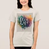Flow with Life T-shirt voor dames (Voorkant)