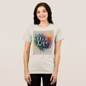Flow with Life T-shirt voor dames (Voorkant volledig)