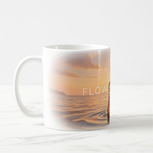 Flow With Life Zonsondergang Sereniteit Mok (Links)