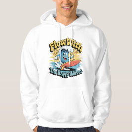 Flow With The Happy Waves Surf Style Men’s Tee Hoodie