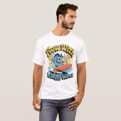 Flow With The Happy Waves Surf Style Men’s Tee T-shirt (Voorkant volledig)