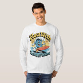 Flow With The Happy Waves Surf Style Men’s Tee T-shirt (Voorkant volledig)