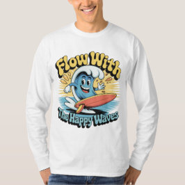 Flow With The Happy Waves Surf Style Men’s Tee T-shirt