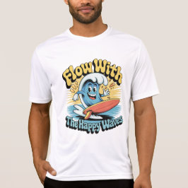 Flow With The Happy Waves Surf Style Men’s Tee T-shirt