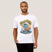 Flow With The Happy Waves Surf Style Men’s Tee T-shirt (Voorkant volledig)