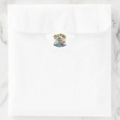 Flow With The Happy Waves Waterproof Sticker (Tas)