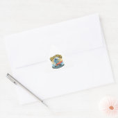 Flow With The Happy Waves Waterproof Sticker (Envelop)