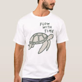 Flow With Time Turtle T-shirt (Voorkant)