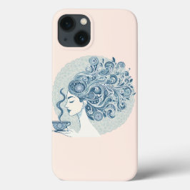 Flow Woman Art – Blue Tegel Fusion Case-Mate iPhone Case