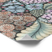 Flower1 doodle print 8x8in (Hoek)