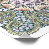 Flower2 doodle print 8x8in (Hoek)