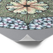 Flower3 doodle art print 8x8in. (Hoek)