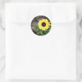 Flower 1 ronde sticker (Tas)