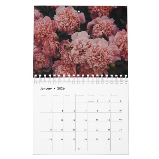 Flower 2026 kalender (Jan 2026)