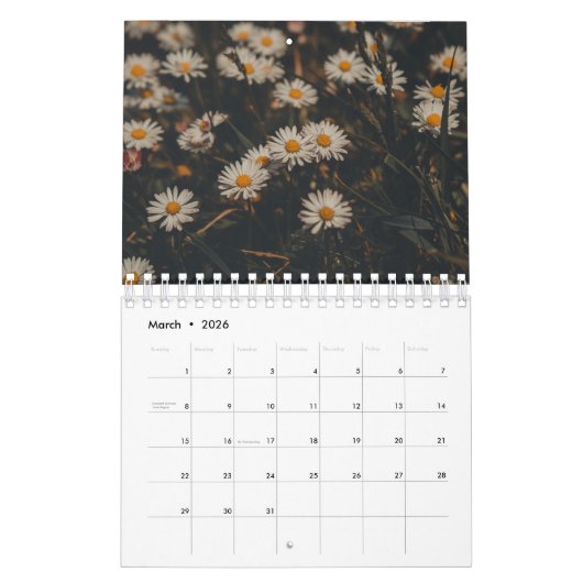 Flower 2026 kalender (Mar 2026)