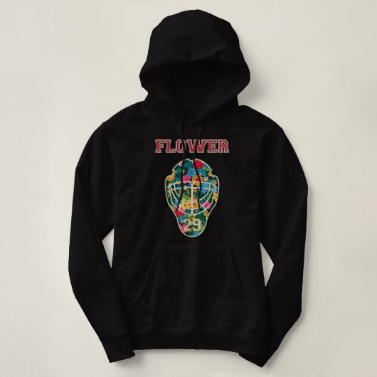 FLOWER 29 Wild Goalie Fleury Minnesota Pro Ice Hoc Hoodie (Design voorkant)