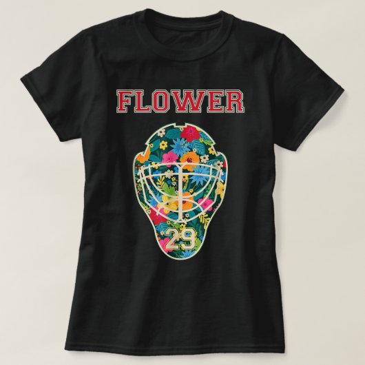 FLOWER 29 Wild Goalie Fleury Minnesota Pro Ice Hoc T-shirt (Design voorkant)