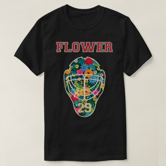 FLOWER 29 Wild Goalie Fleury Minnesota Pro Ice Hoc T-shirt (Design voorkant)