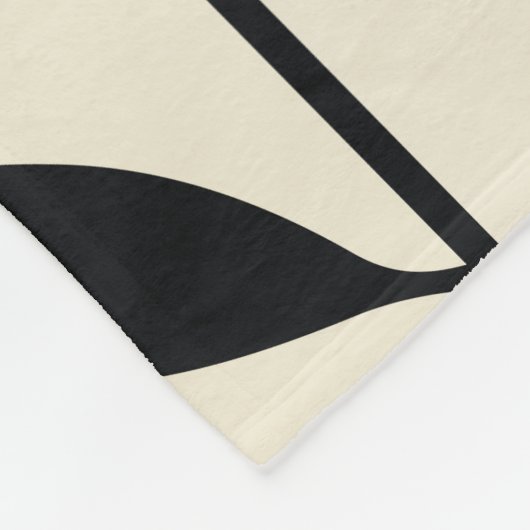 Flower abstract pattern fleece deken (Hoek)