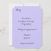 Flower Abstract Will You Be My Bridesmaid card Save The Date (Achterkant)