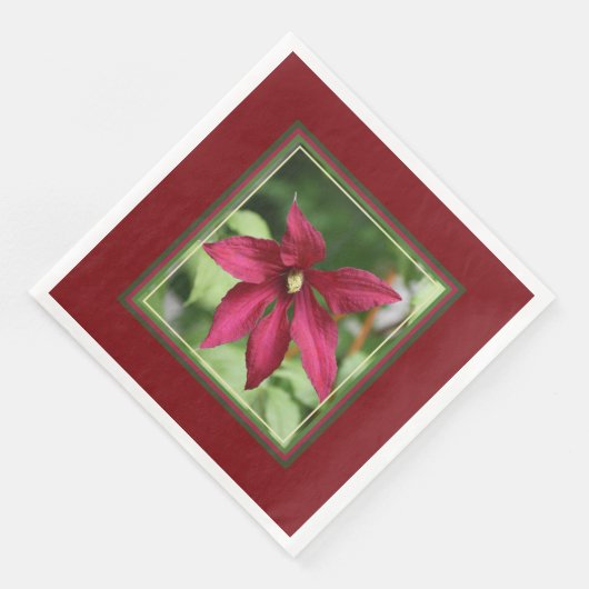 Flower Accented Designer Servet (Hoek)