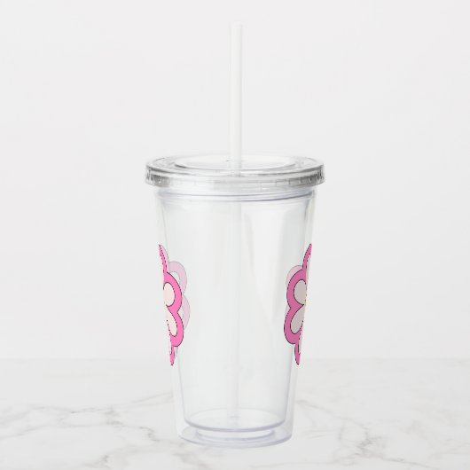 Flower Acryl Drinkbeker (Rechts)