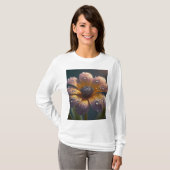 Flower Afbeelding" Full-Sleeve T-shirt voor vrouwe (Voorkant volledig)