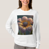 Flower Afbeelding" Full-Sleeve T-shirt voor vrouwe (Voorkant)