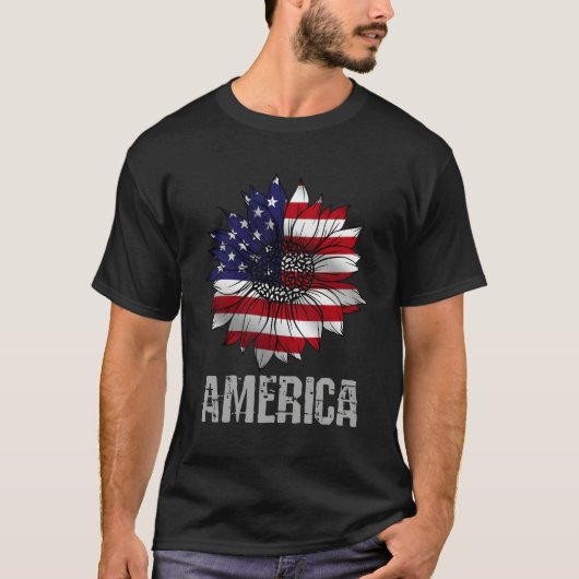 Flower America T-shirt (Voorkant)