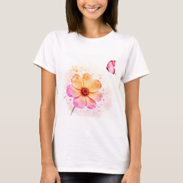  Flower and a butterfly T-shirt