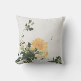 Flower and Bee Nature Art Design  Kussen